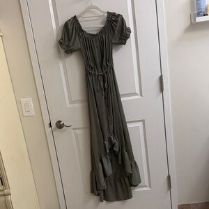 Stellah High-Low Peasant Dress